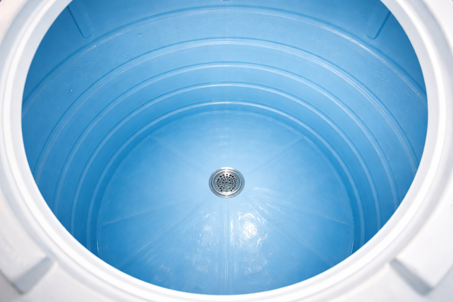 Clean rooftop tank interior