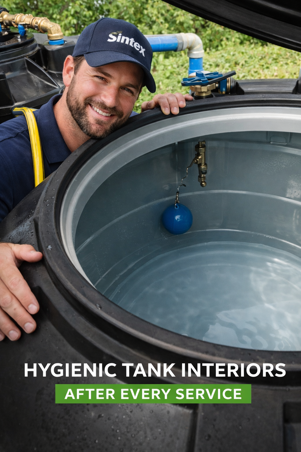 Pristine tank inside