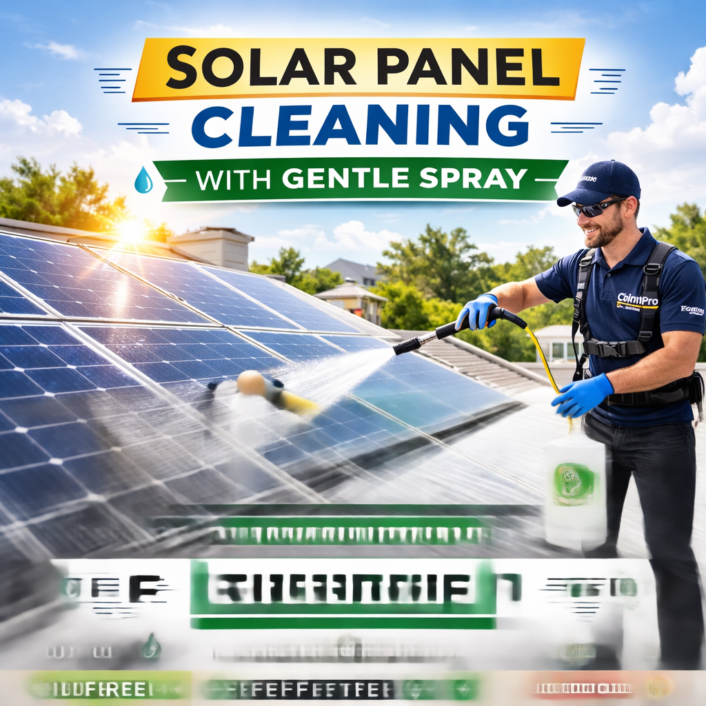 Solar panel rinse
